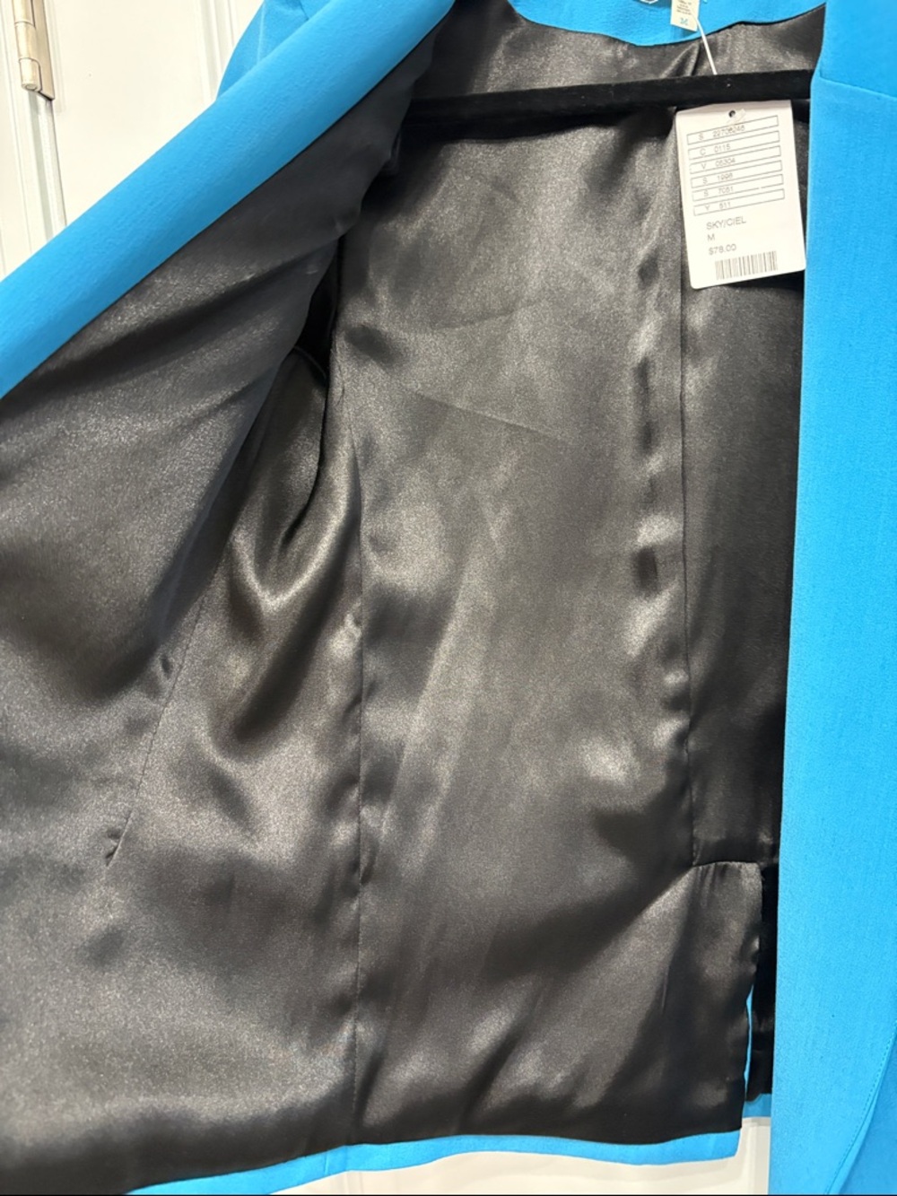 Urban Outfitters Silence + Noise Blue Blazer Open Front Lightweight NWT - Picture 5 of 6